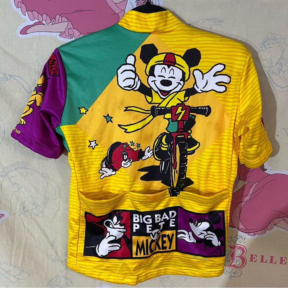 Vintage Disney Giordana ‘Big Bad Pete vs Mickey’ Cycling Jersey - Picture 4 of 10